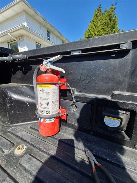 Bed rail mount for fire extinguisher? | Tacoma World