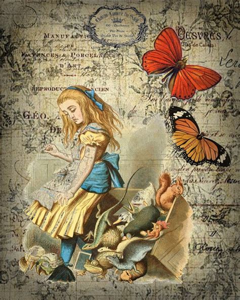 Printable Vintage Alice in Wonderland Illustration by John | Etsy