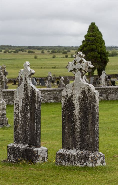 The Monastery of Clonmacnoise Ruin in Ireland Stock Photo - Image of ...