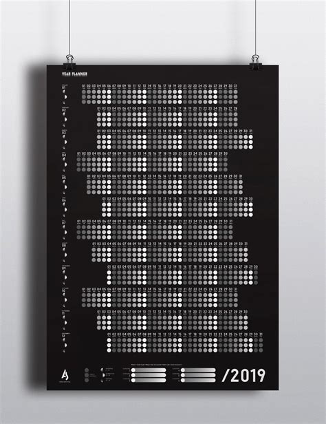 Year planner - wall poster | Behance