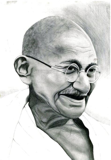 Buy Mahatma Gandhi Pencil Sketch Online @ ₹5999 from ShopClues