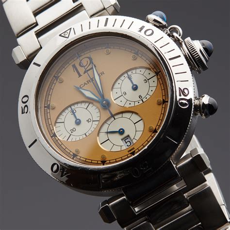 Cartier Pasha Chronograph Quartz // Pre-Owned - Magnificent Timepieces ...