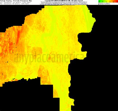 Free Putnam County, Florida Topo Maps & Elevations - Florida Topographic Map Free | Printable Maps