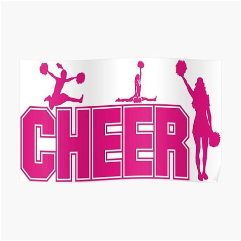 "Cheer Cheerleader Word Art Graphic" Poster for Sale by Scotland2016 | Redbubble