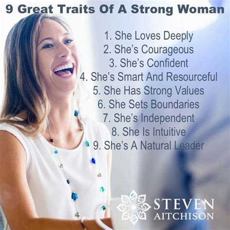 9 Great Traits Of A Strong Woman ... | Strong women, Women, Divine feminine goddess