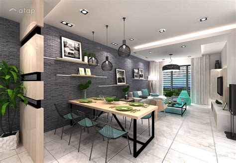 Modern Dining Room apartment design ideas & photos Malaysia | Atap.co