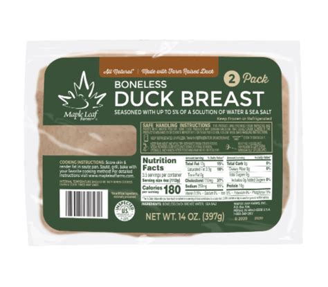 Maple Leaf Farms All Natural Boneless Duck Breast 2 Pack, 14 oz - Harris Teeter