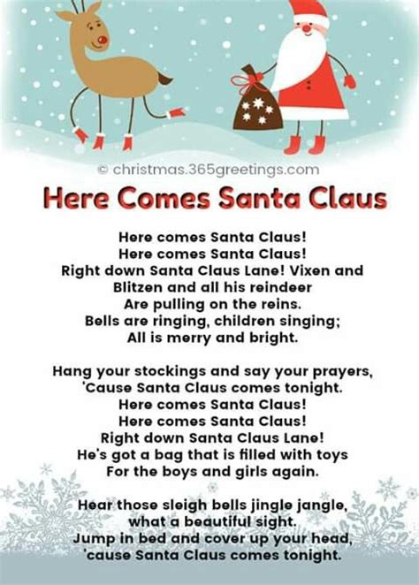 Pin by Joyce Powell on cards | Christmas songs for kids, Christmas carols lyrics, Christmas lyrics