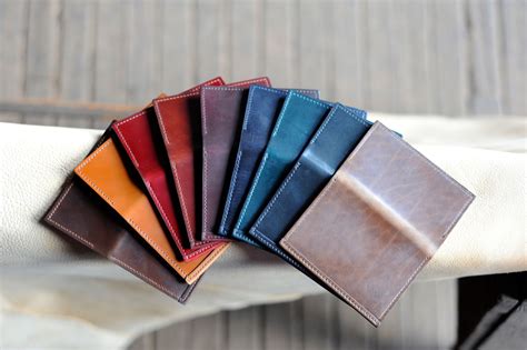 Wallet Colors - Horween Leather | Ashland leather, Leather card wallet, Horween leather