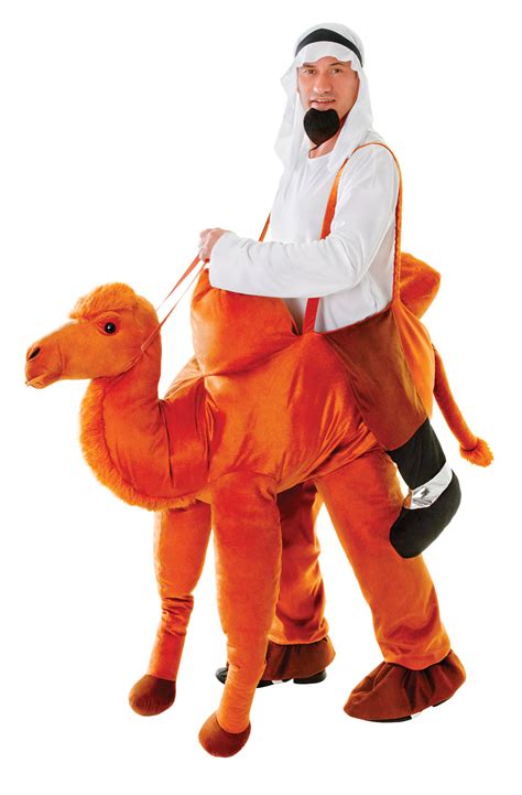 Adults Camel Step In Costume Desert Egypitian Animal Fancy Dress Outfit ...