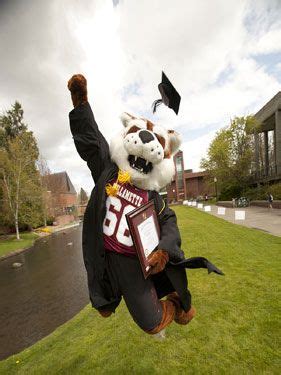 This image is of Blitz the Bearcat, Willamette University's mascot ...