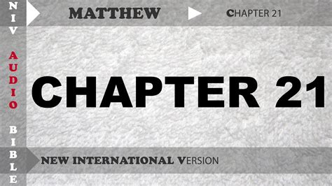 Holy Bible Audio NIV : Matthew Chapter 21 With English Subtitle (New International Version ...