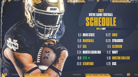 Notre Dame Announces 2022 Football Schedule – Notre Dame Fighting Irish ...