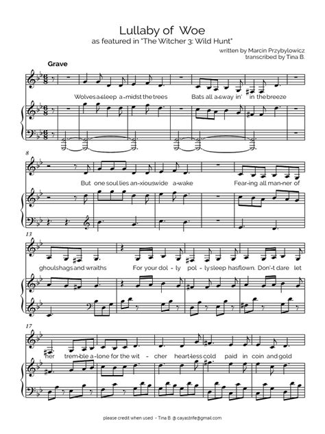 Lullaby of Woe (Witcher 3)-Piano-Tina B.pdf