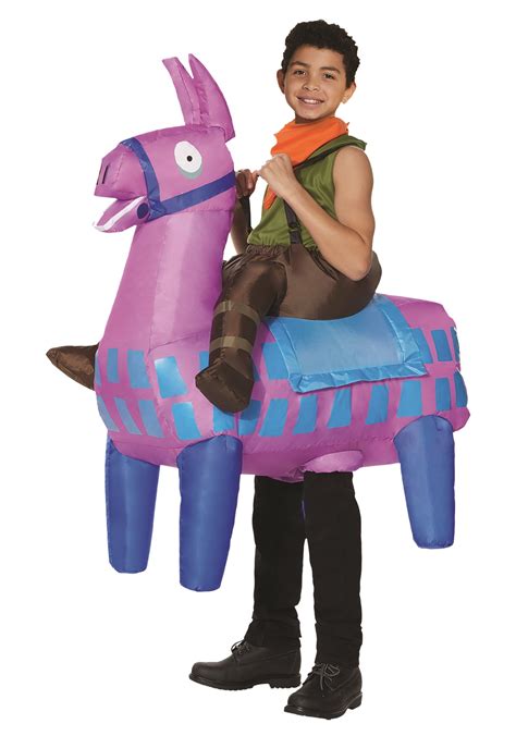 Kids Fortnite Giddy Up Ride On Loot Llama Costume