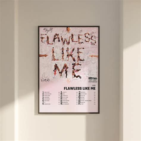 Lucki Flawless Like Me Album Cover Poster Wall Art LUCKI - Etsy