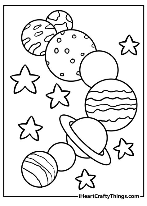 Mars Planet Free Coloring Pages