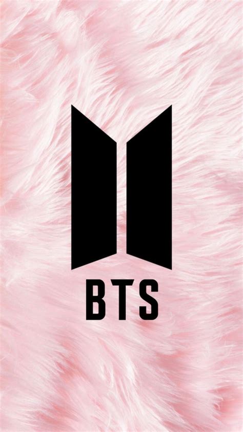 BTS Logo Wallpaper Fluffy/pink Pinterest:Buzziiee_B | Logo de bts, Fondo de pantalla bts, Fondo ...