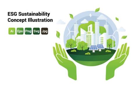 ESG Sustainability Concept Illustration Graphic by INNNI · Creative Fabrica