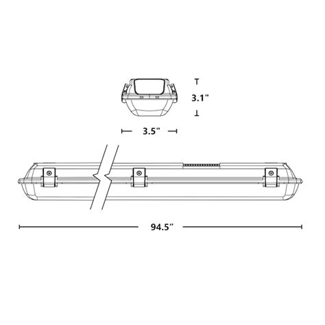 Nicor Lighting 8-ft 1-Light Daylight LED Strip Light in the Strip Lights department at Lowes.com