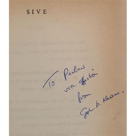 John B. Keane; Sive, signed and dedicated first edition, Progress House ...