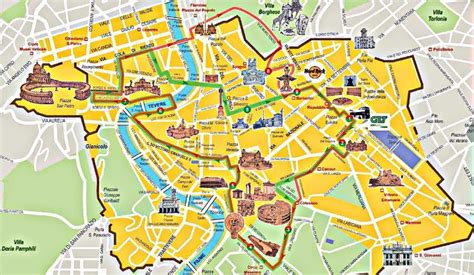 mapa turístico roma - Pesquisa Google | Bus route map, Rome, Walking map