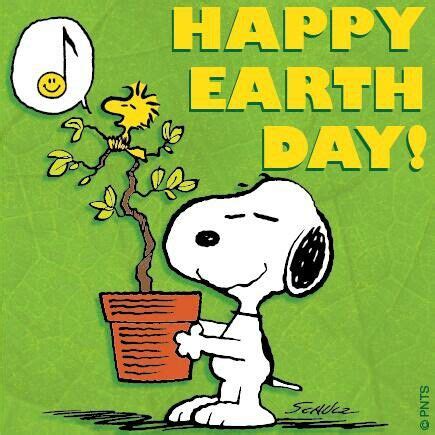 Snoopy Earth Day | Snoopy love, Snoopy and woodstock, Snoopy quotes