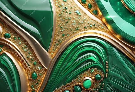 Premium AI Image | Abstract malachite background with stone texture realistic malachite surface