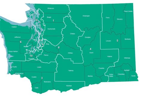 Map Of Washington State Legislative Districts - Holli Latrina