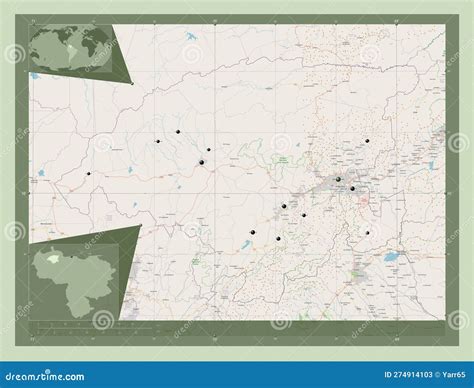 Lara, Venezuela. OSM. Major Cities Stock Illustration - Illustration of sanare, continent: 274914103