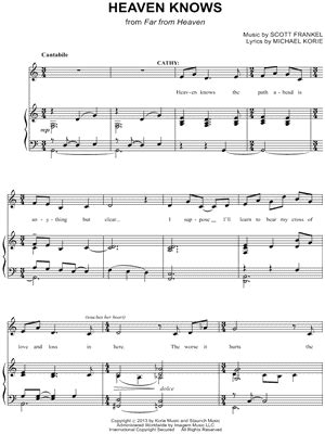 "Heaven Knows" Sheet Music - 1 Arrangement Available Instantly - Musicnotes