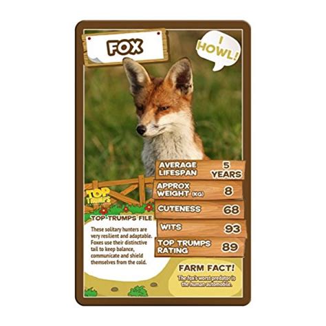 Farm Animals Top Trumps Card Game - Toyland