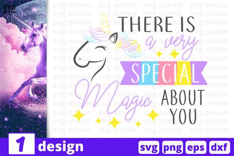 1 THERE IS A VERY SPECIAL MAGIC ABOUT YOU, Unicorn quotes cricut svg By SvgOcean | TheHungryJPEG