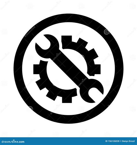 Repair Icon Vector. Maintenance Illustration Symbol. Settings Logo Stock Vector - Illustration ...