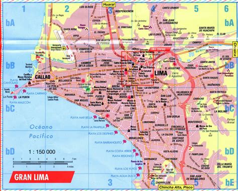 Free Printable Maps: Map of Lima Peru