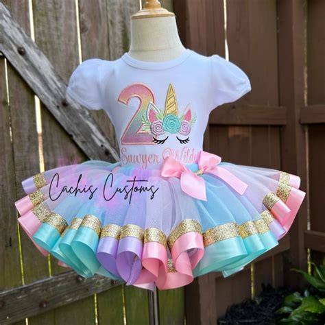 Unicorn Birthday Outfit - Etsy