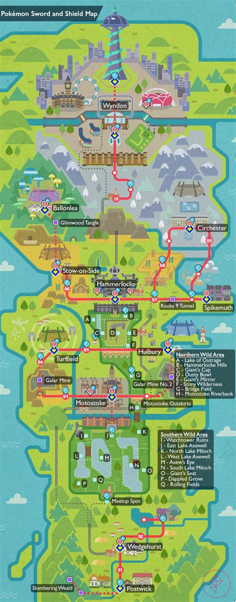 Pokémon Sword and Shield complete map and locations - Polygon