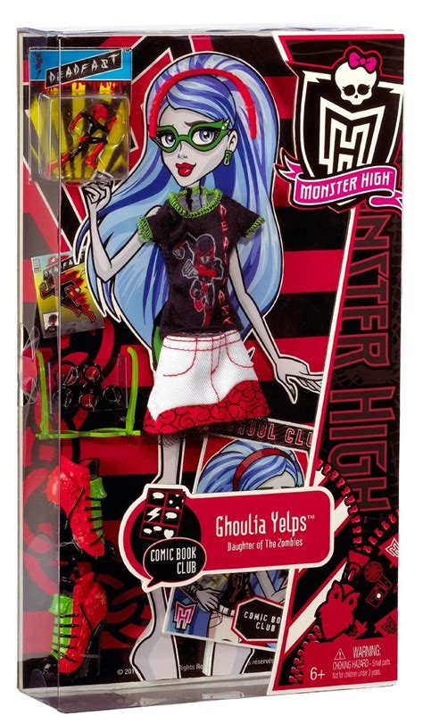 Amazon.com: Monster High Comic Book Club Ghoulia Yelps Fashions Pack: Toys & Games | Comic books ...