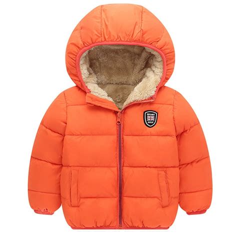 Winter Children Kid's Boy Girl Warm Hooded Jacket Coat Cotton-padded Jacket Parka Overcoat Thick ...