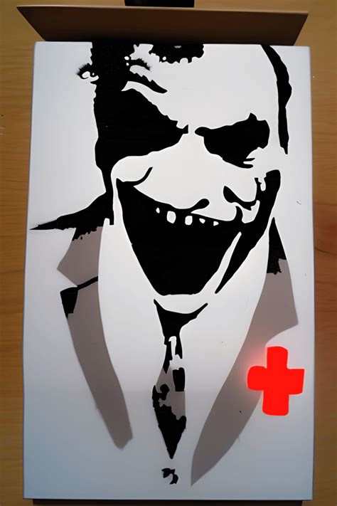 Joker Al Capone Space Invader Graffiti Stencil · Creative Fabrica