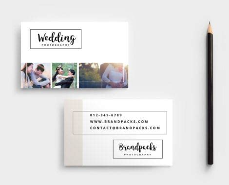 Wedding Photography Business Card Template - PSD, Ai, Vector - BrandPacks