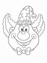 Funny Clown Face coloring Page  Download Print Or Color Online For Free sketch template
