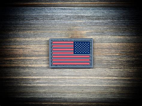 American Flag (reverse image) mini patch - freedom themed