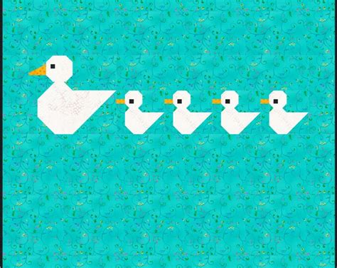 Ducks in a Row Quilt Pattern PDF Instant Download Baby - Etsy