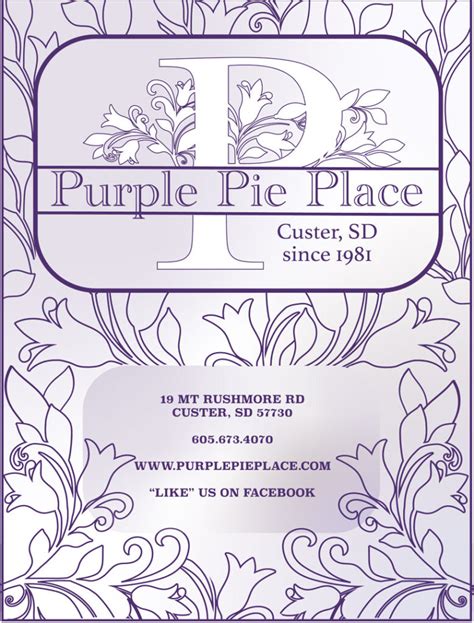 Menu – Purple Pie Place