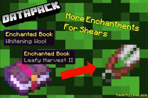 [MC 1.16.3] More Enchantments For Shears (Full) Minecraft Data Pack