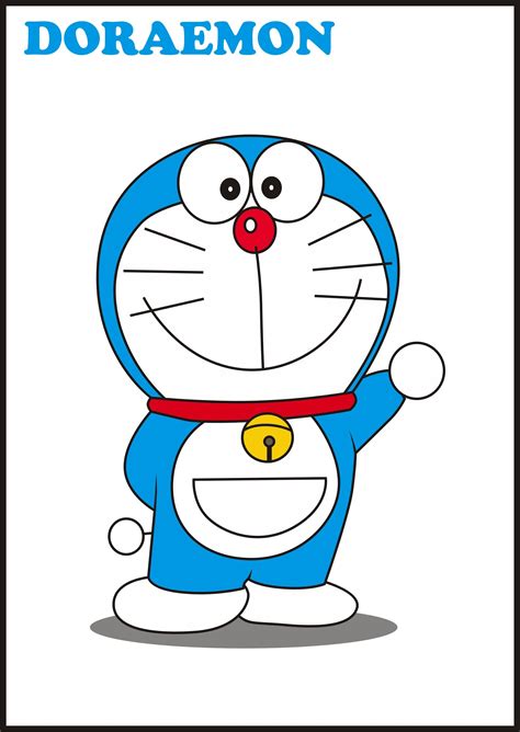 Doraemon Cartoon Characters Drawing With Color / Learn how to draw cute doraemon cartoon ...