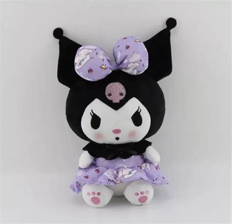 KUROMI PURPLE SOFT Plush With Bow | Anime My Melody Hello Kitty Kawaii Doll $25.00 - PicClick