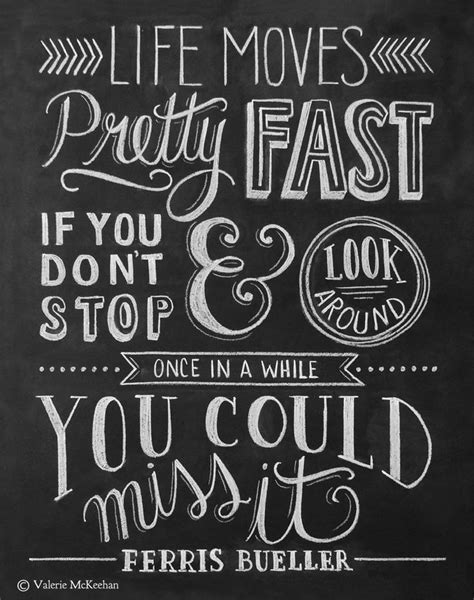 Ferris Buellers Day Off Quote Poster | Chalkboard art quotes ...