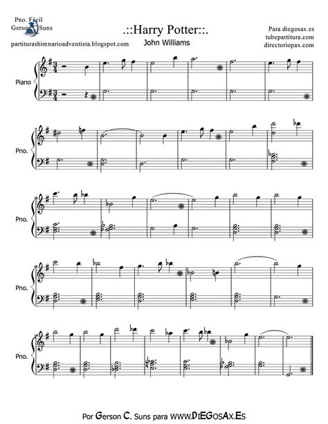 Harry Potter Sheet music for easy piano by John Williams. Harry Potter ...